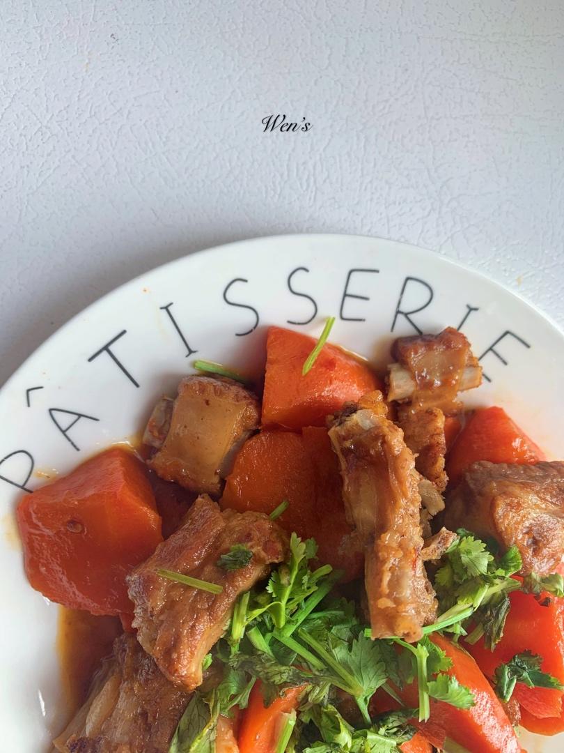 私房排骨——胡萝卜香烧小排