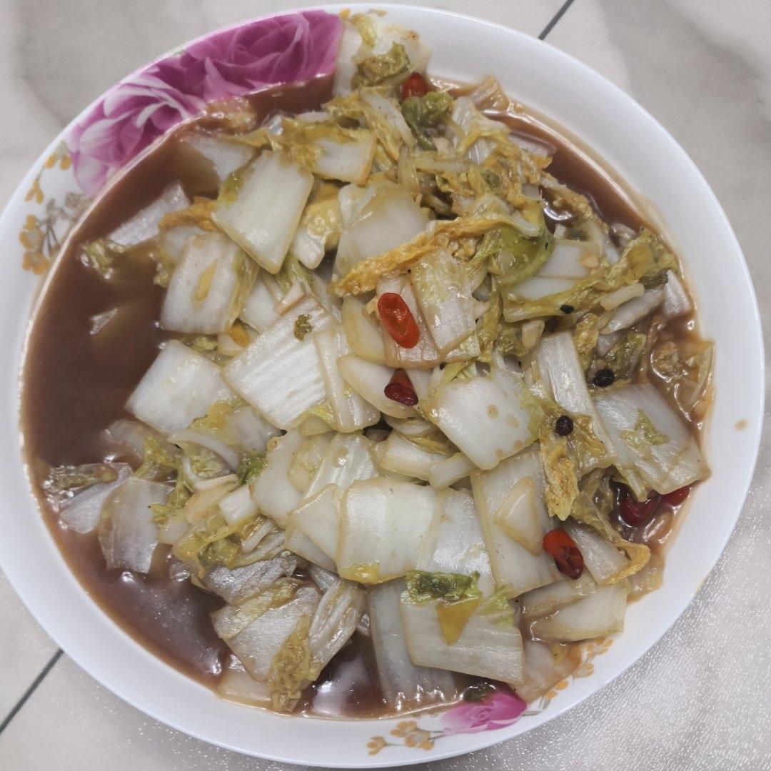 醋溜黑白菜