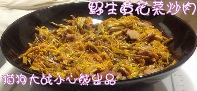 野生黄花菜炒肉丝