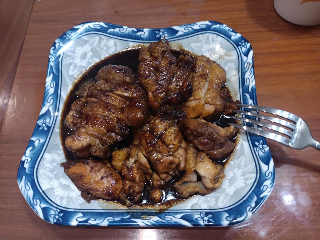 不放一滴油的照烧鸡腿饭