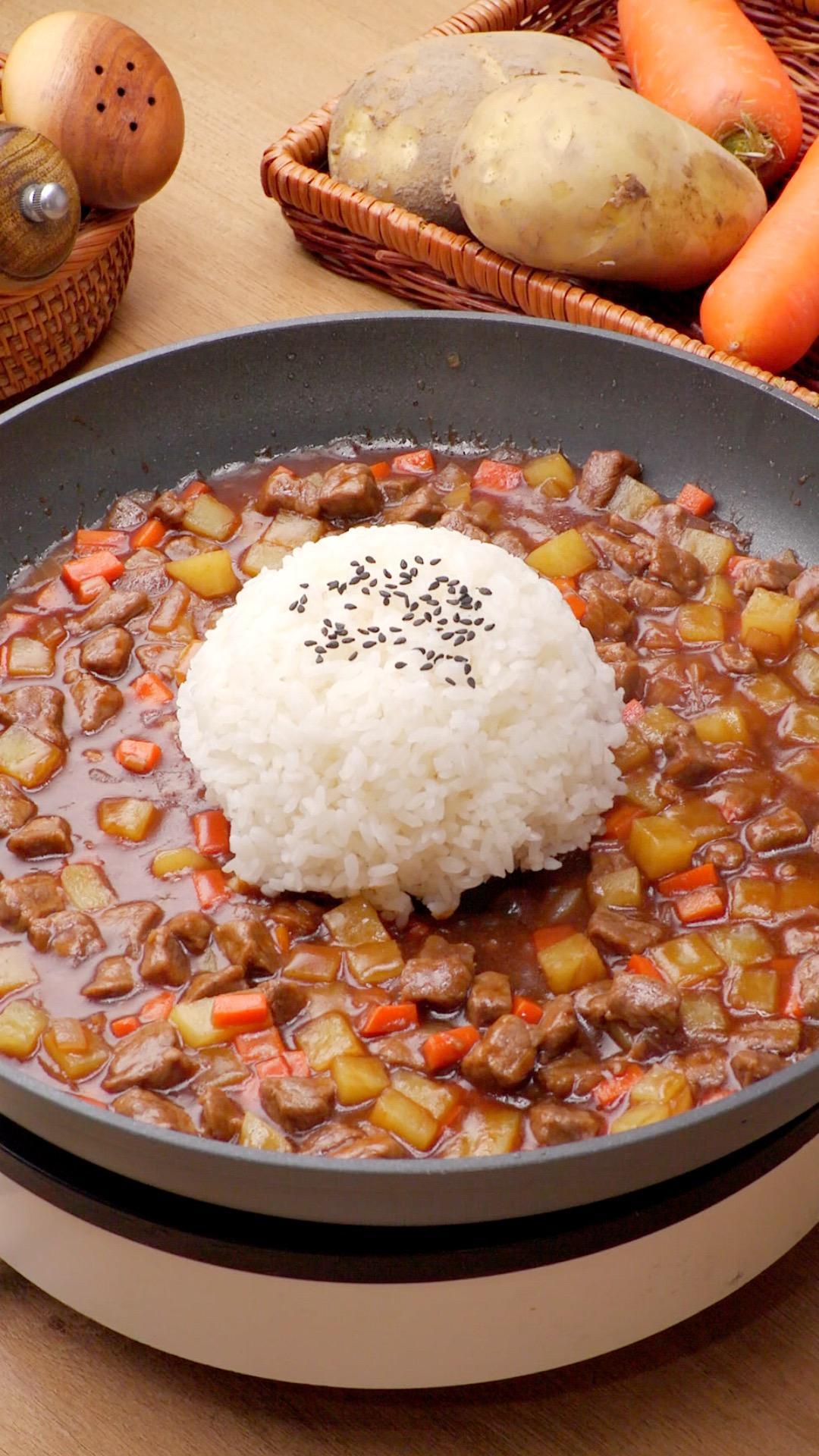 照烧牛肉烩饭的做法