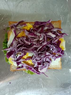 快手早餐——自制蔬菜三明治的做法 步骤6
