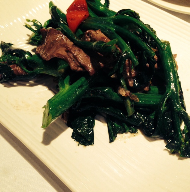 芥兰炒牛肉