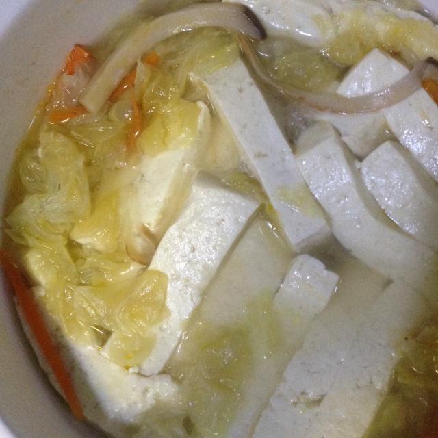 大白菜三丝豆腐汤