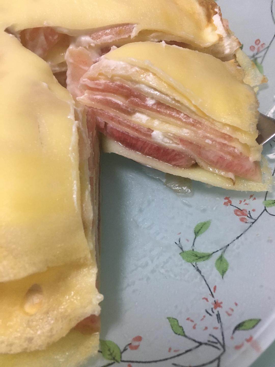 水蜜桃千层的做法