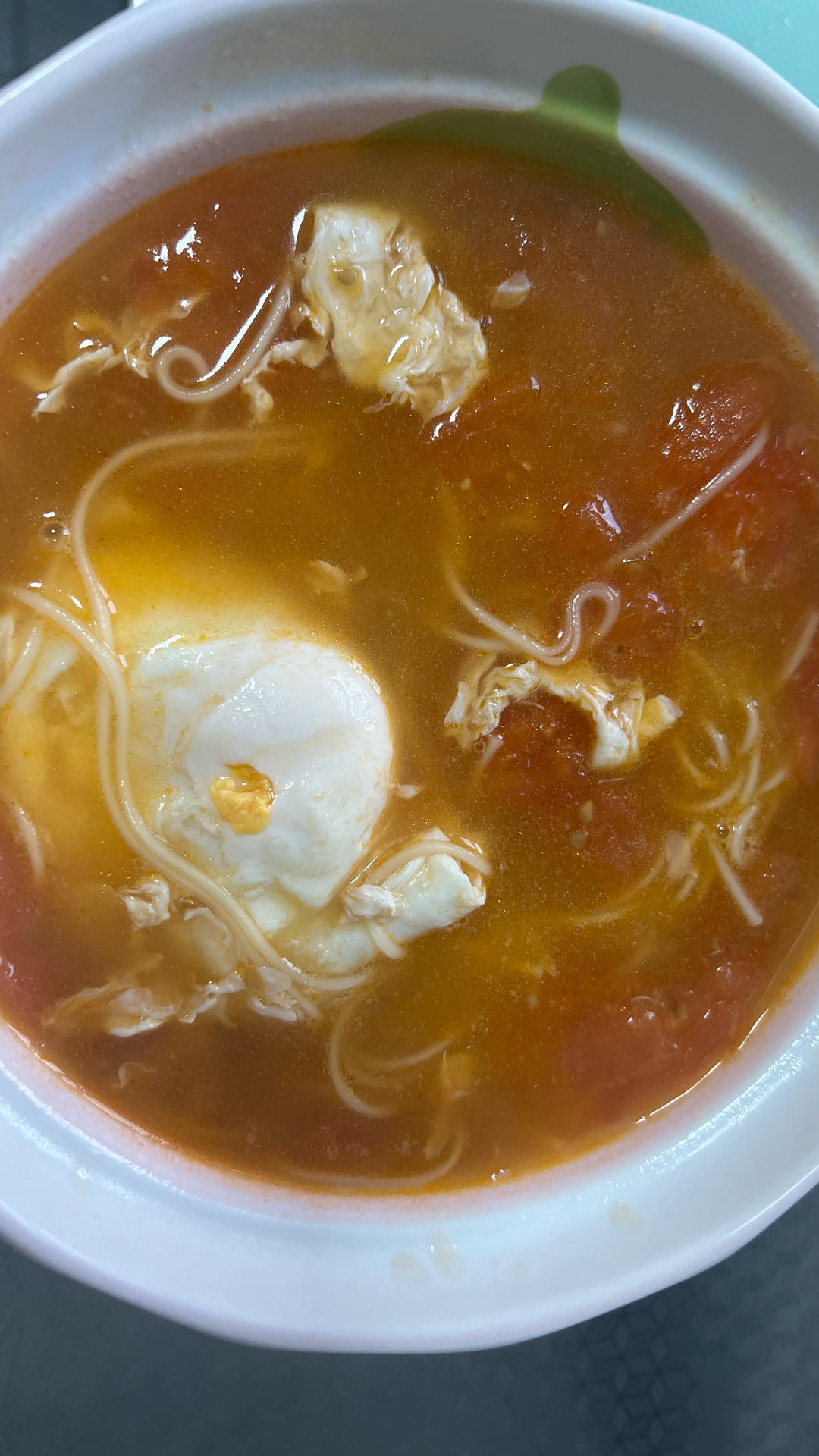 最家常的普通汤面——西红柿鸡蛋龙须面