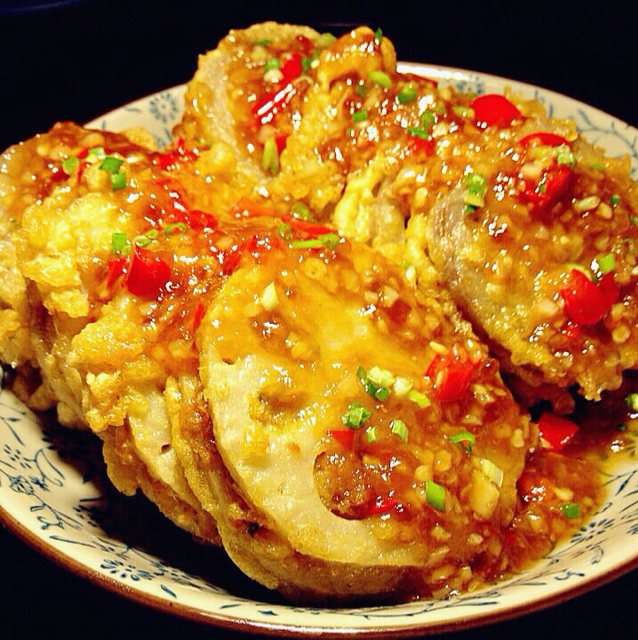 may妞做的鱼香黄金茄夹