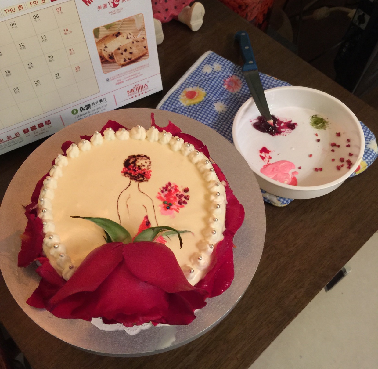 手绘蛋糕图案