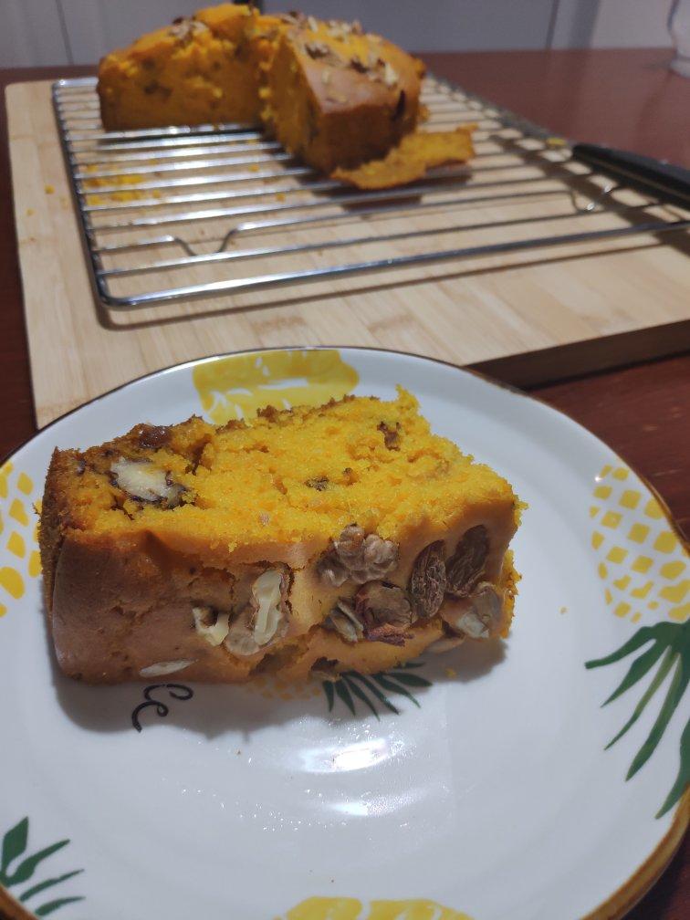 南瓜坚果蛋糕—【北鼎烤箱食谱】