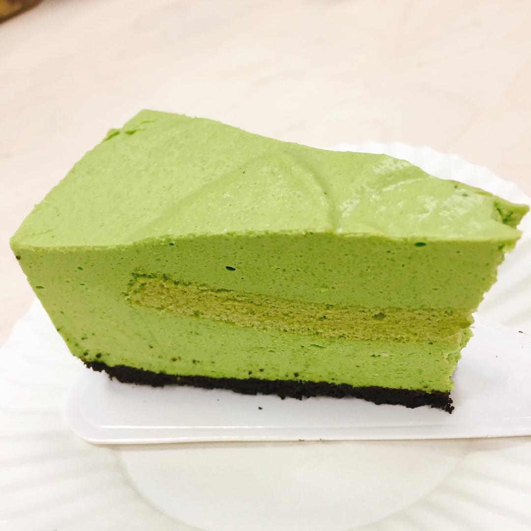 抹茶蜜豆冻芝士