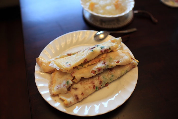 早餐鸡蛋煎饼