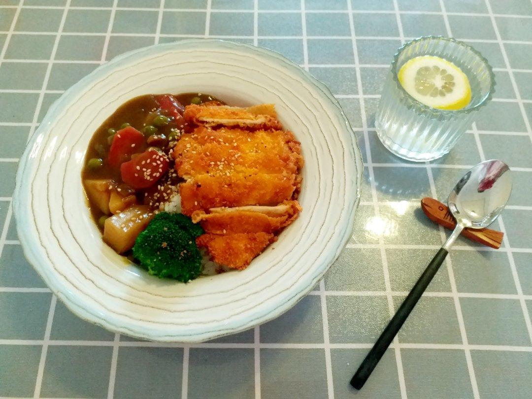 咖喱鸡排饭
