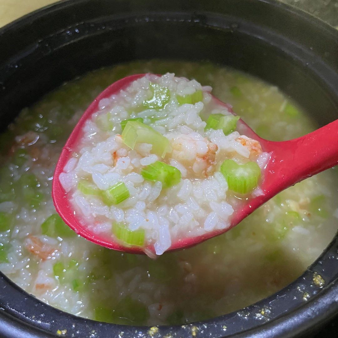 鲜虾香芹粥