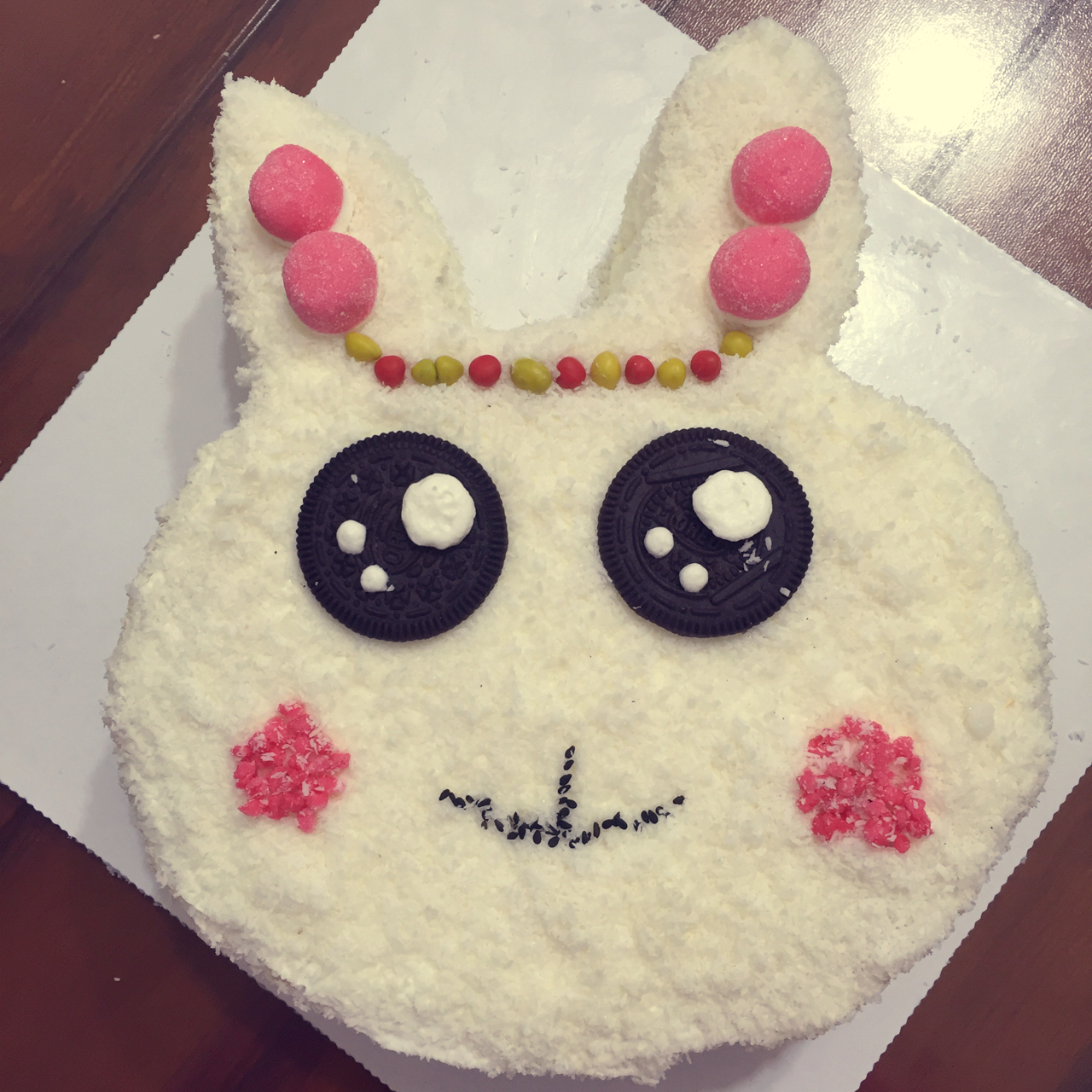 椰蓉小兔子奶油蛋糕