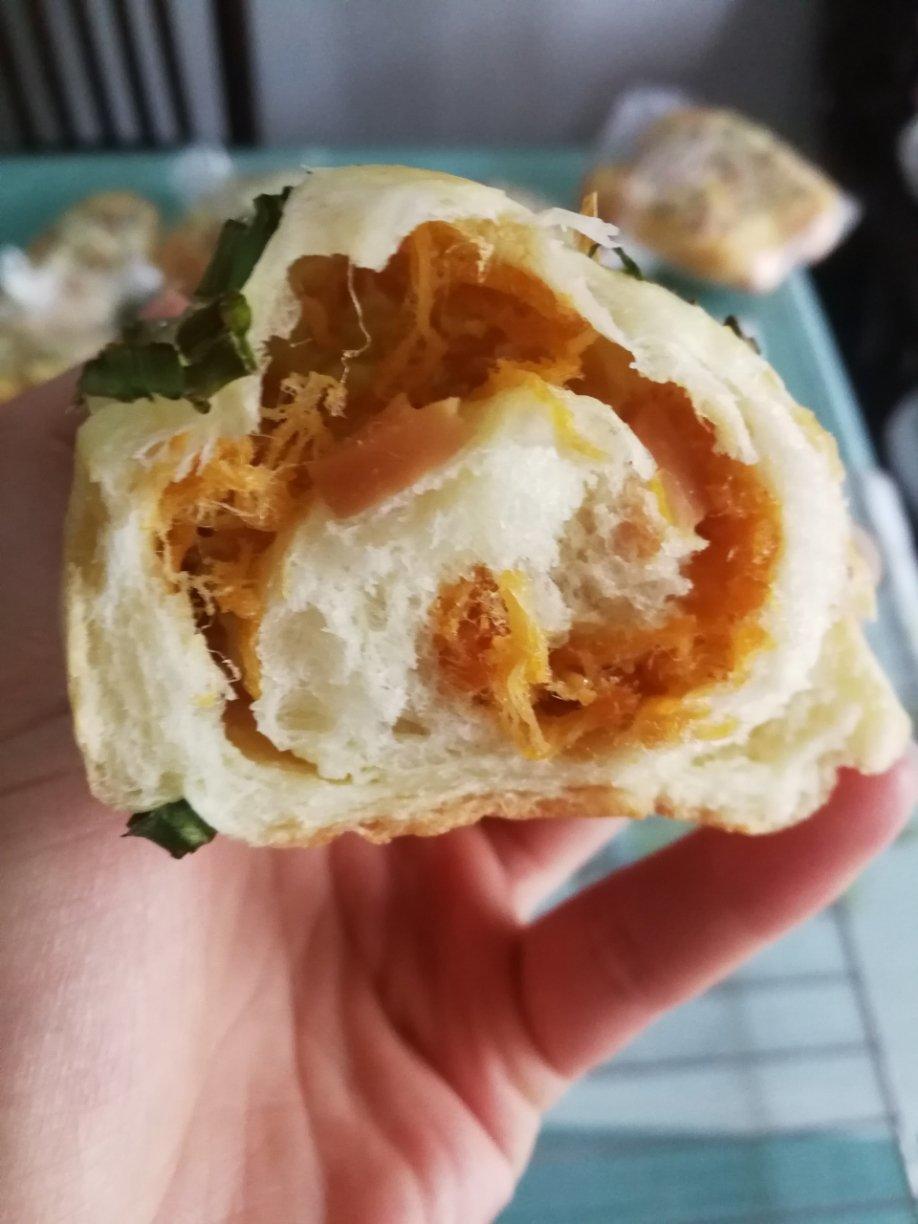 香葱火腿肉松面包
