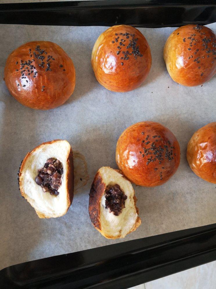 碧雨幽兰_hamg做的日式和风红豆面包