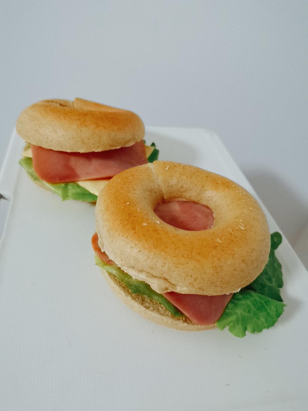 椰子油全麦贝果🥯低碳水减肥包