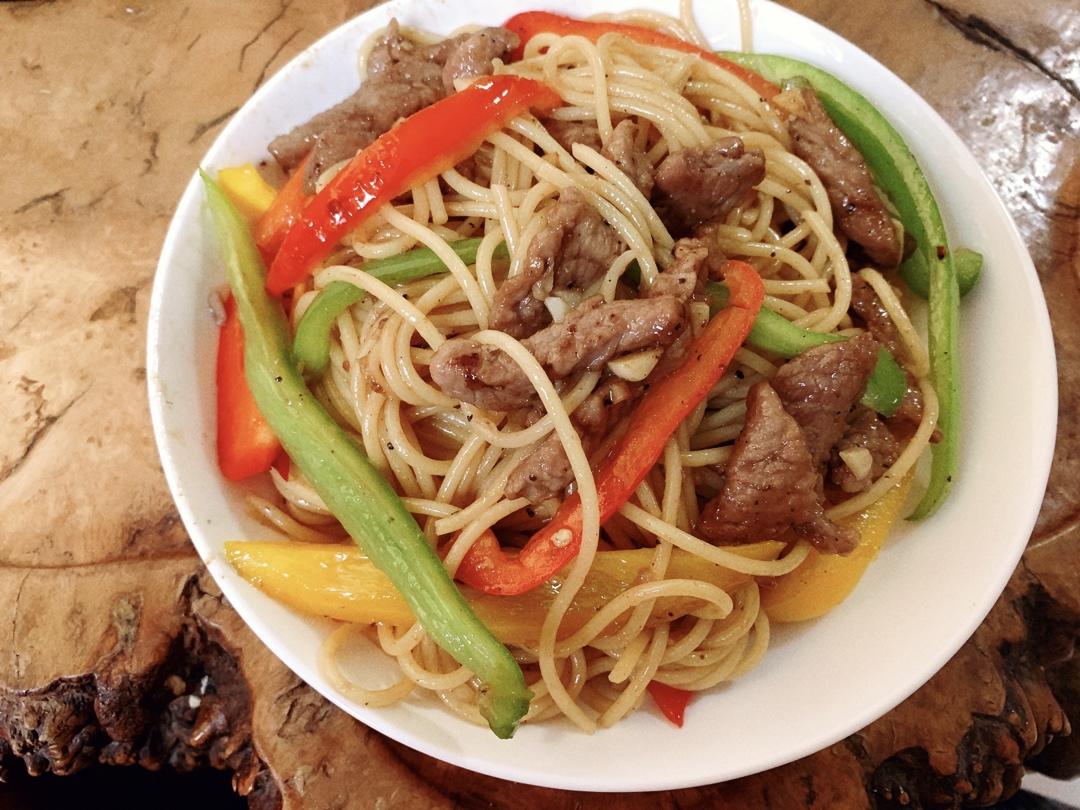 比餐厅好吃的黑椒牛柳意面🍝零失败简单教程
