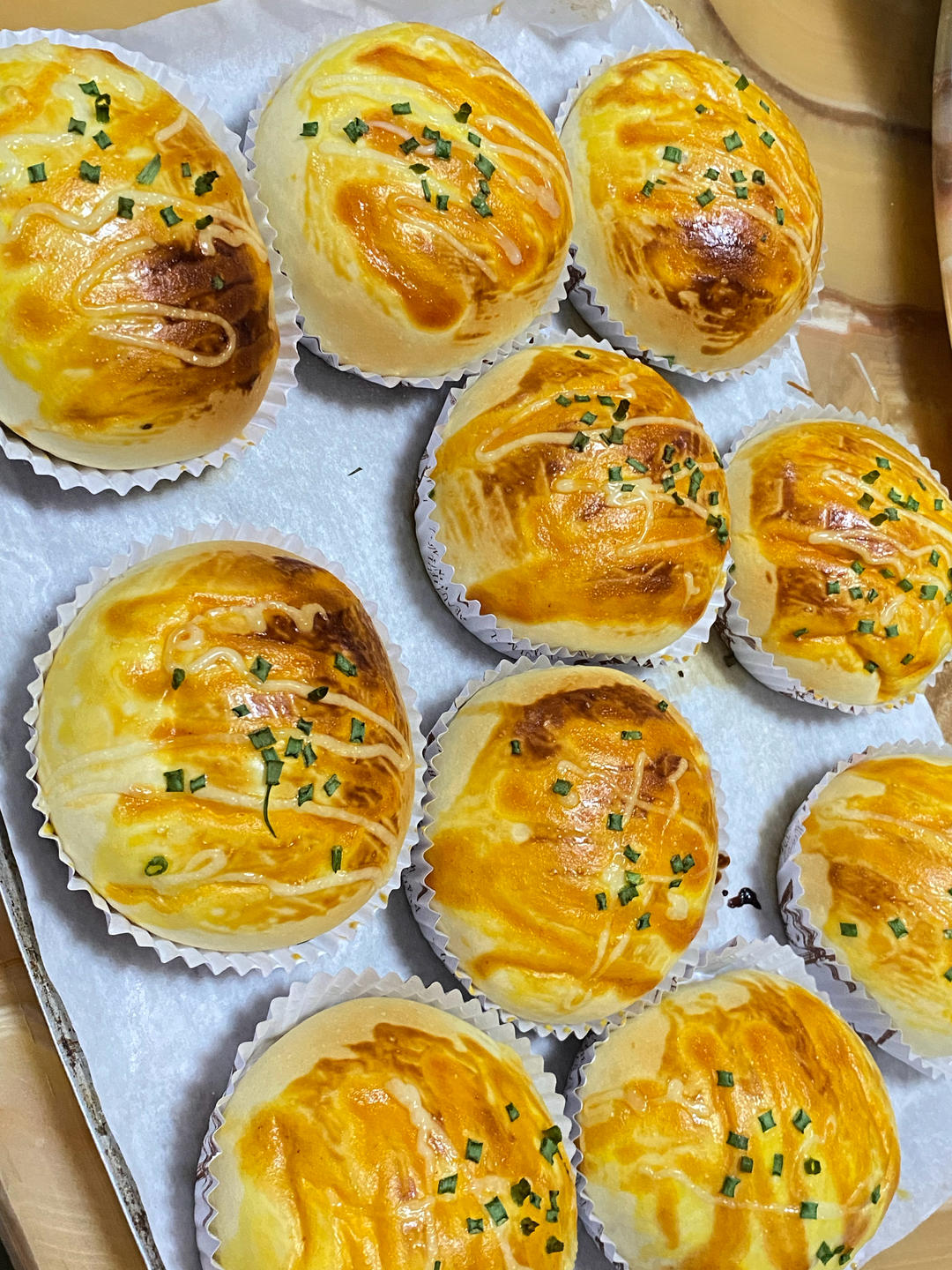 烤面包芝士肉包