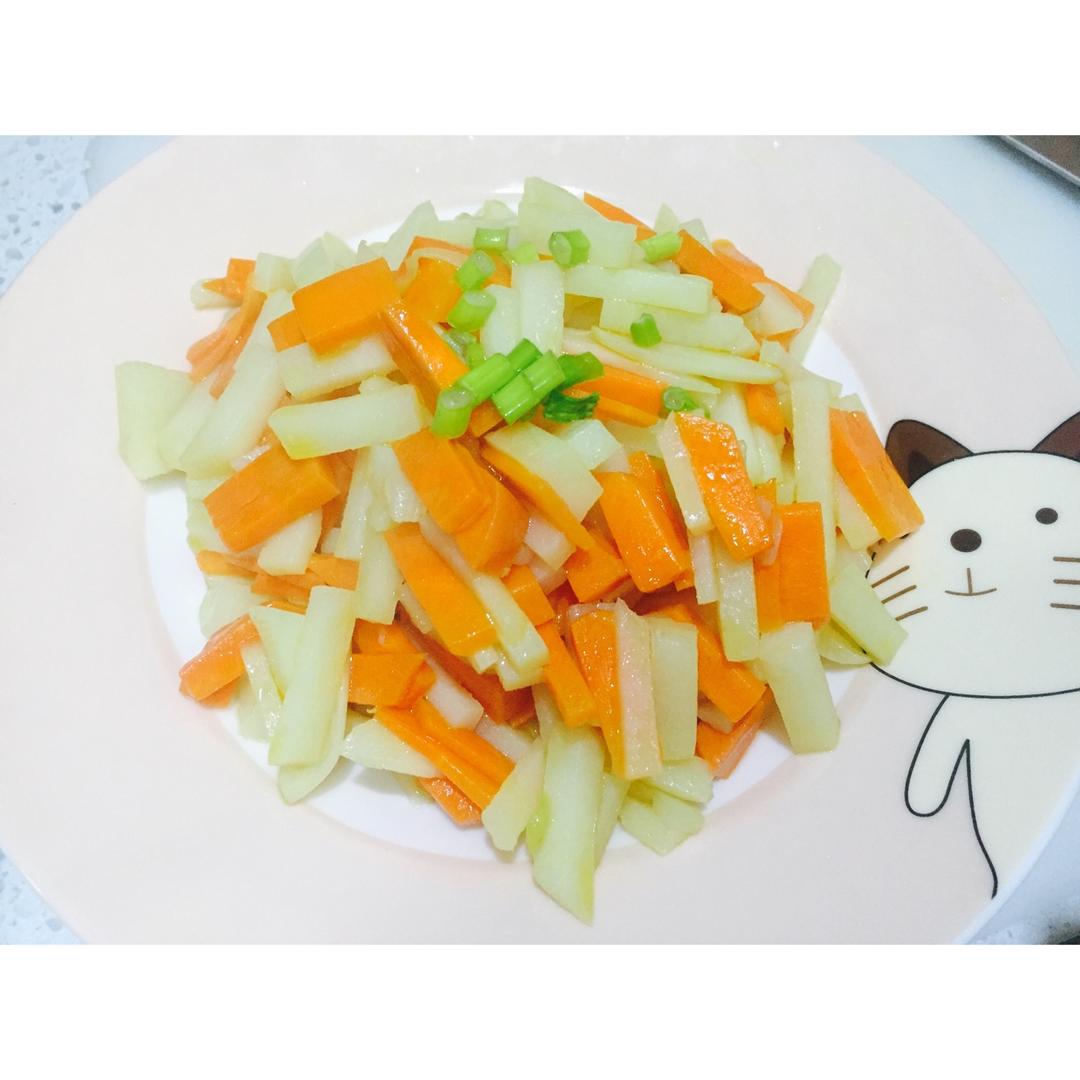 炒胡萝卜土豆丝