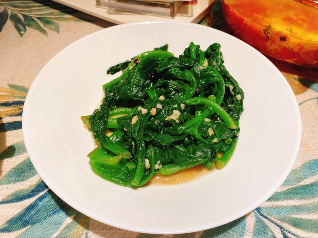蒜香紫角叶（木耳菜）