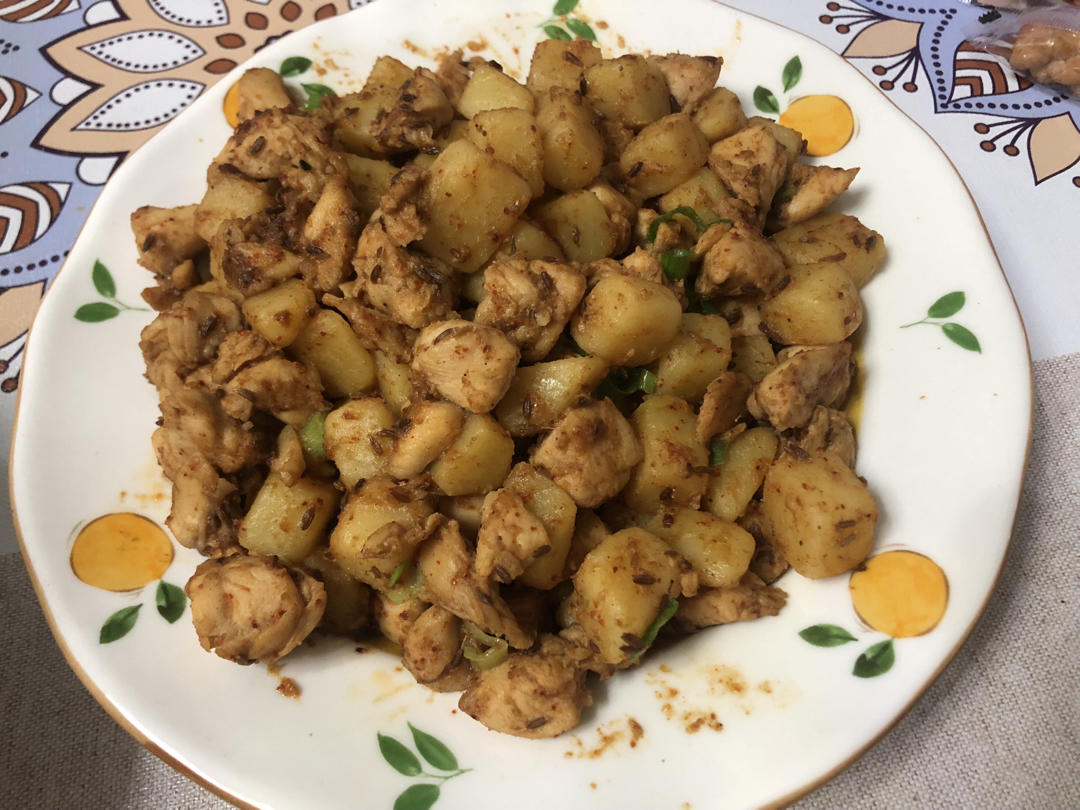 🔥比烧烤好吃的孜然鸡胸肉土豆丁‼️好吃