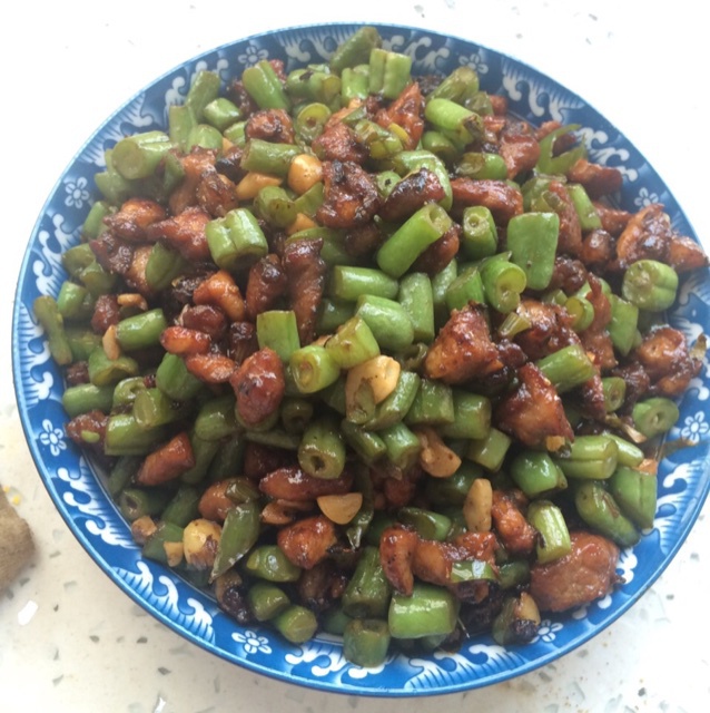 肉沫豆角下饭菜