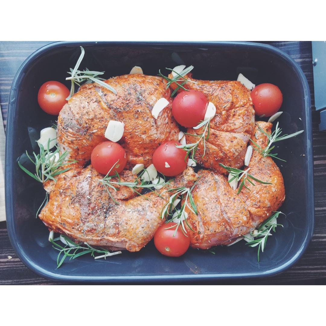 超详细 入味马杀鸡迷迭香烤鸡腿（翅）宴客必备