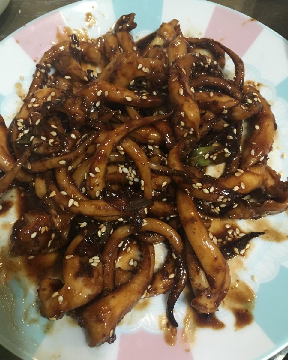 平底锅版铁板鱿鱼