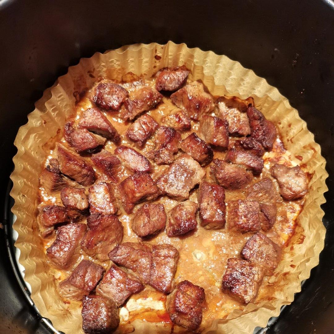 蒜香牛肉粒 空气炸锅版