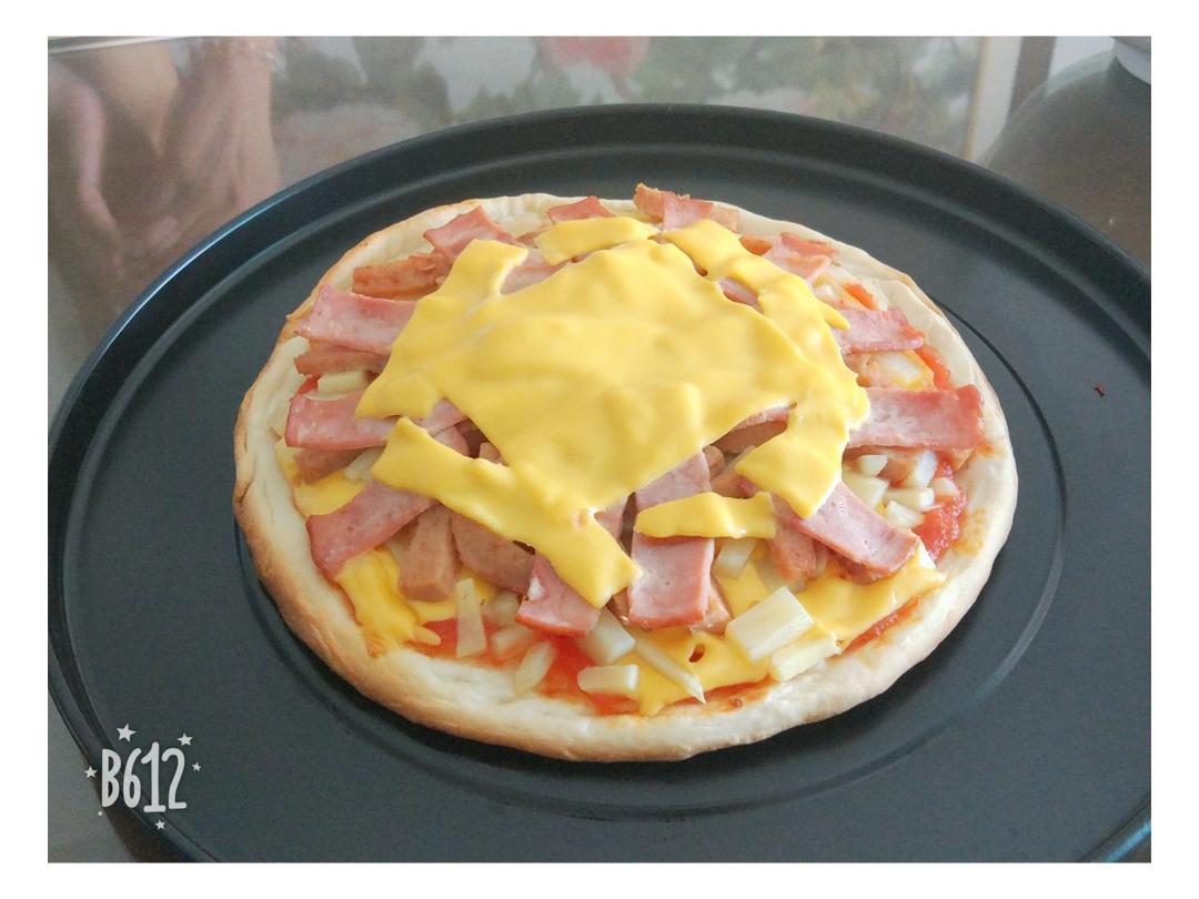 自制6寸培根pizza