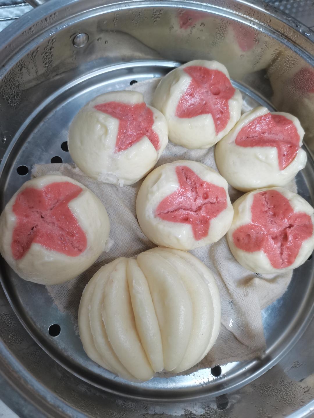 紫薯开花馒头（全视频、保姆级教程）