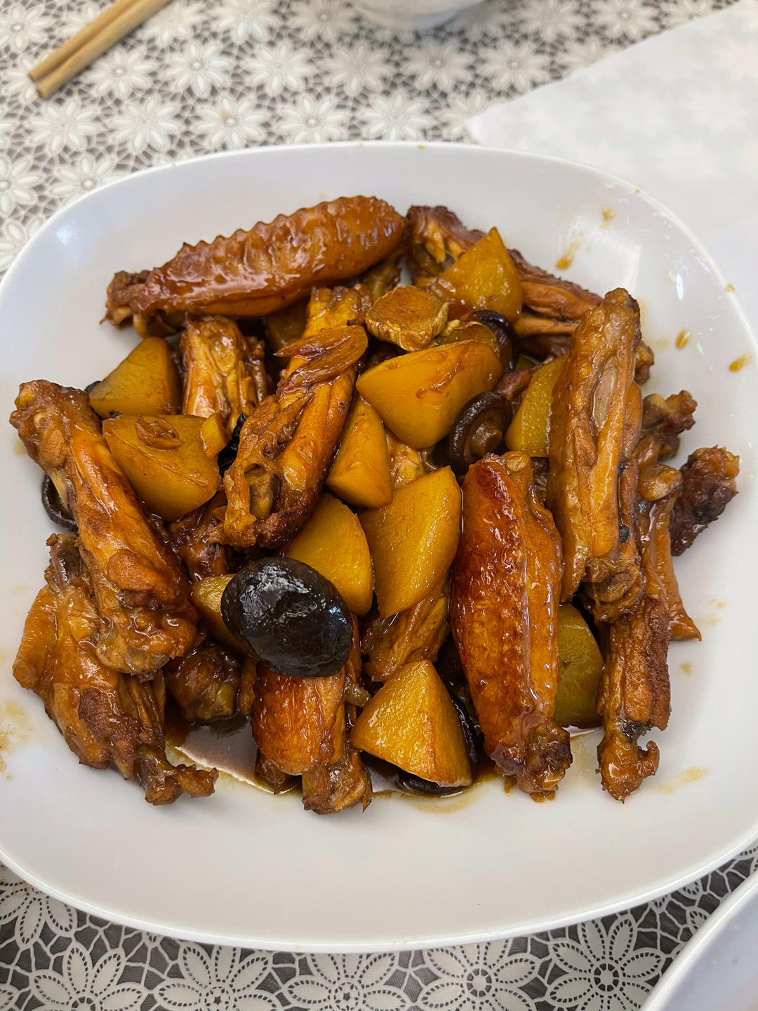 比餐馆好吃的快手黄焖鸡米饭【鸡翅版】