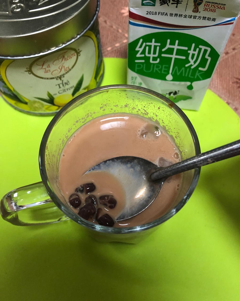 红豆奶茶