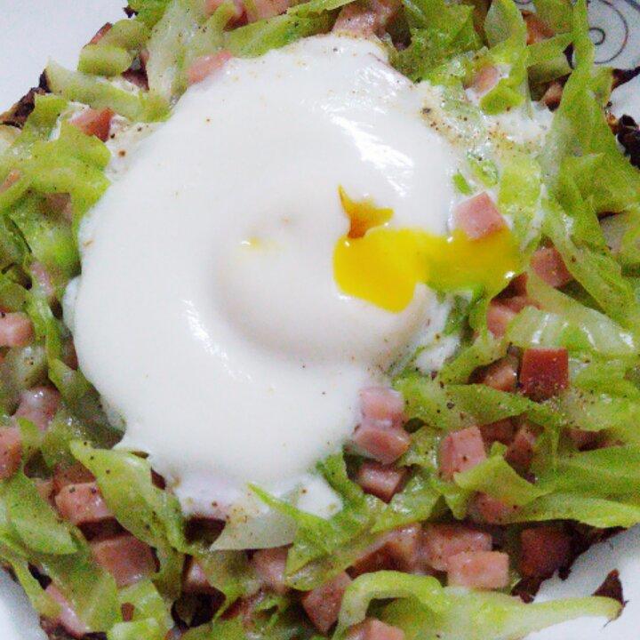 快手早餐料理-卷心菜烘蛋
