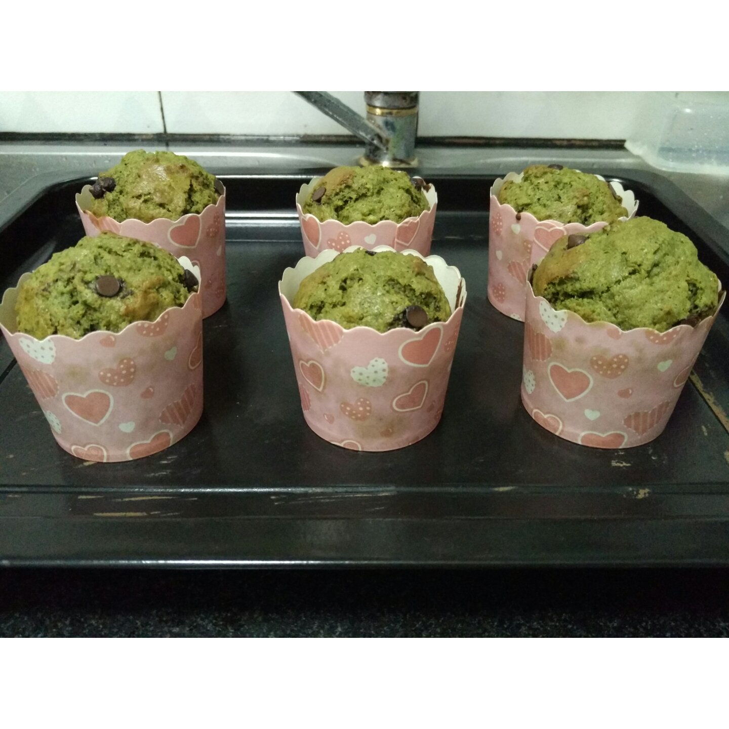 抹茶红豆玛芬