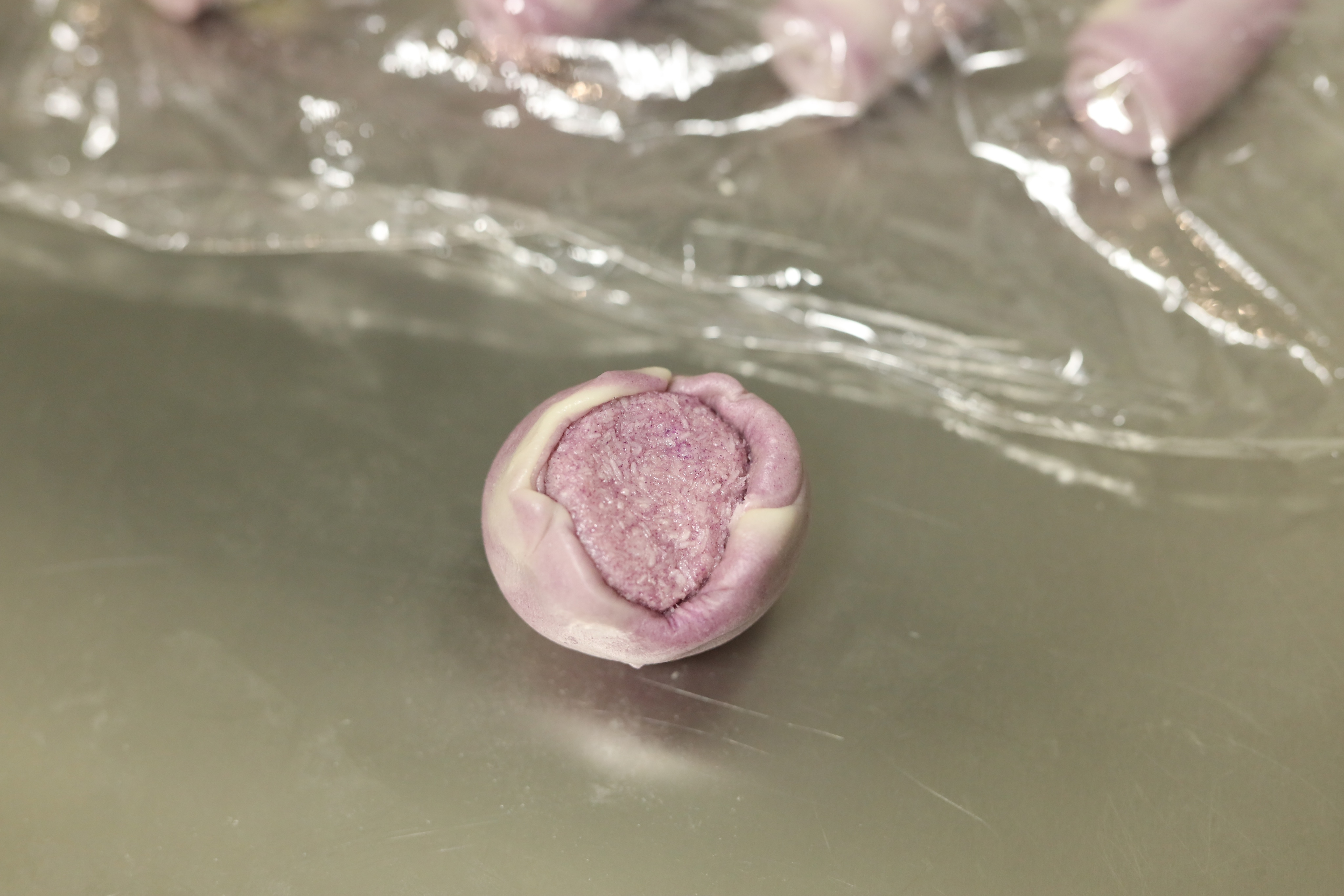浪漫紫薯菊花椰蓉酥的做法 步骤18
