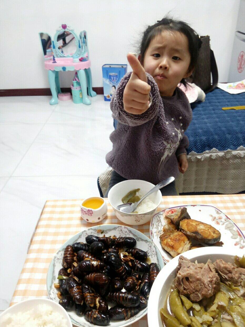 家常炒茧蛹