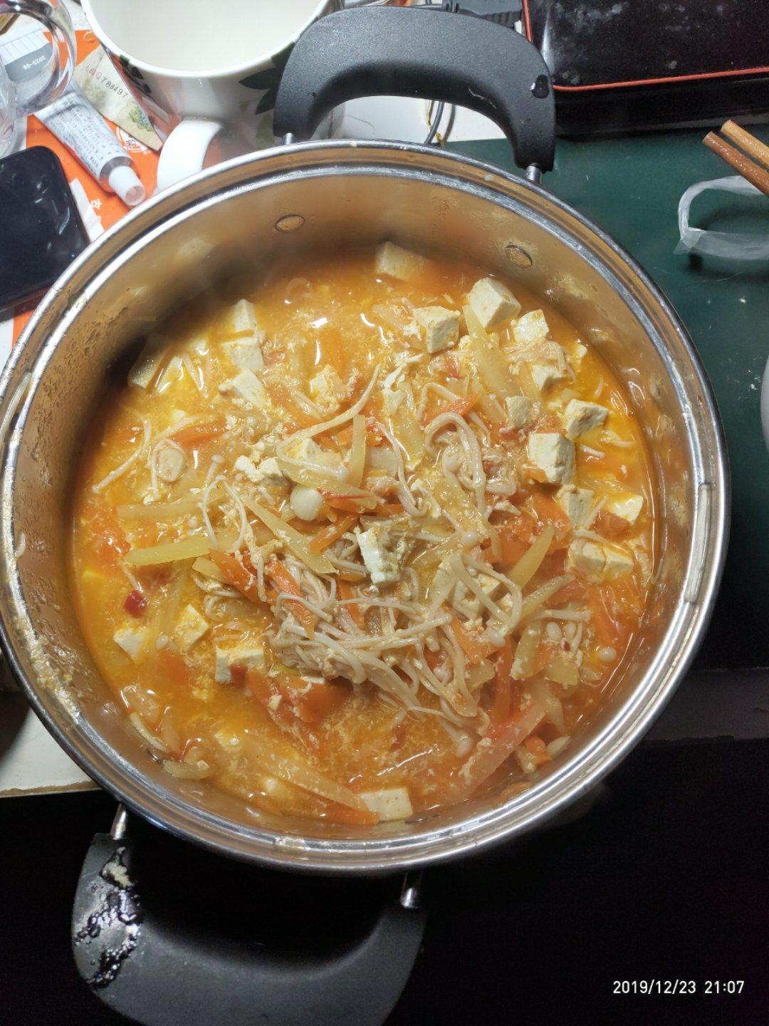 低卡高蛋白番茄豆腐汤