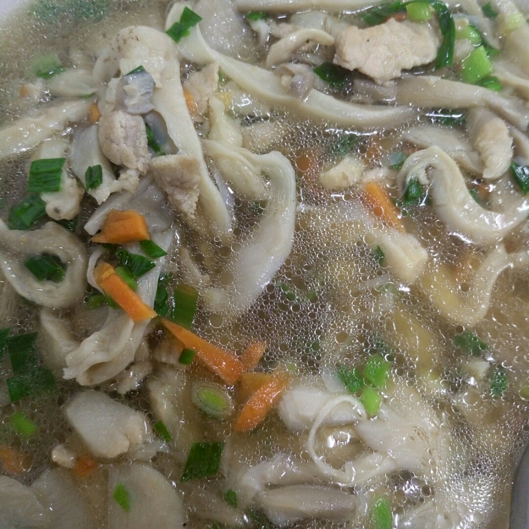 微阅轩解忧杂货店做的平菇肉末汤