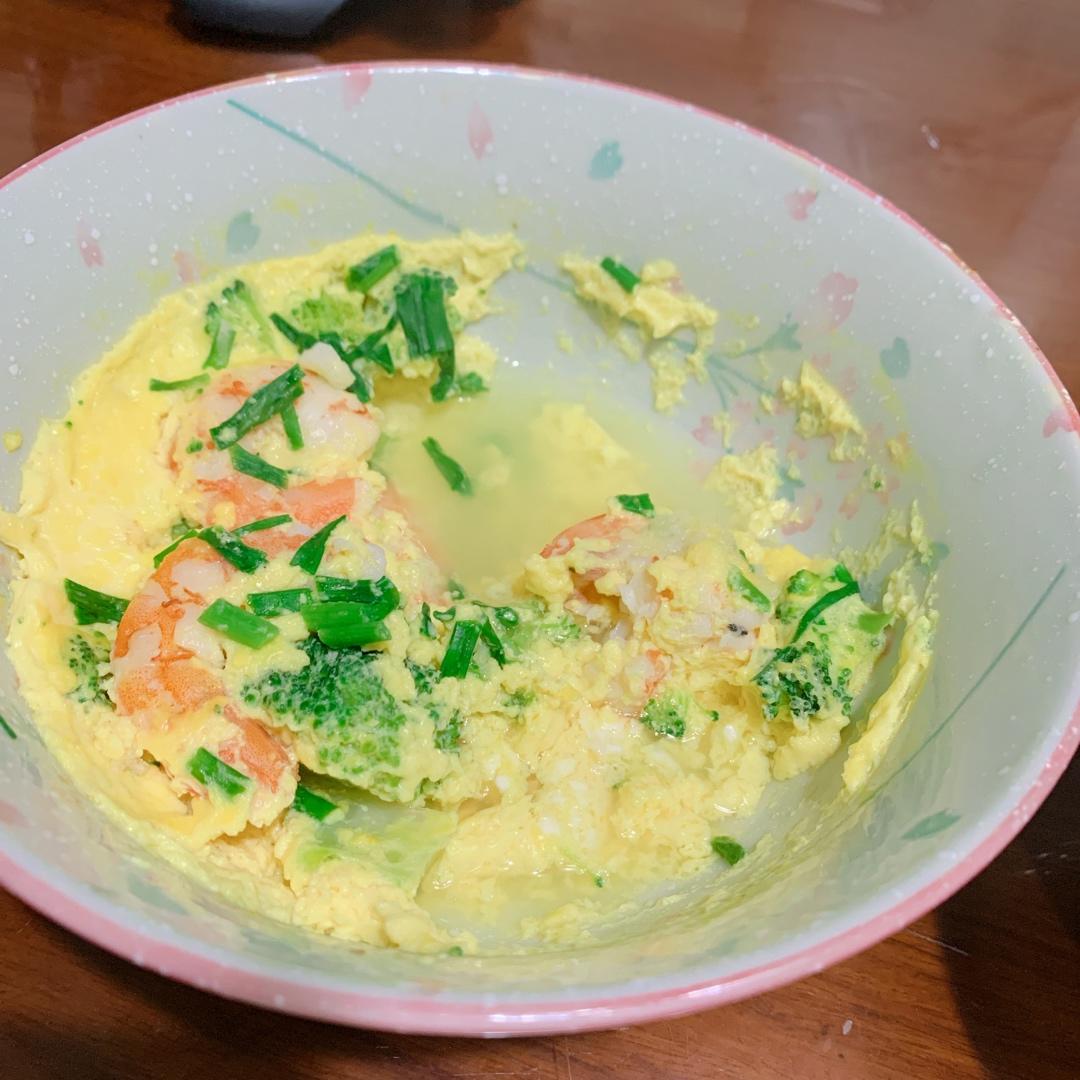 虾仁鸡蛋蒸豆腐