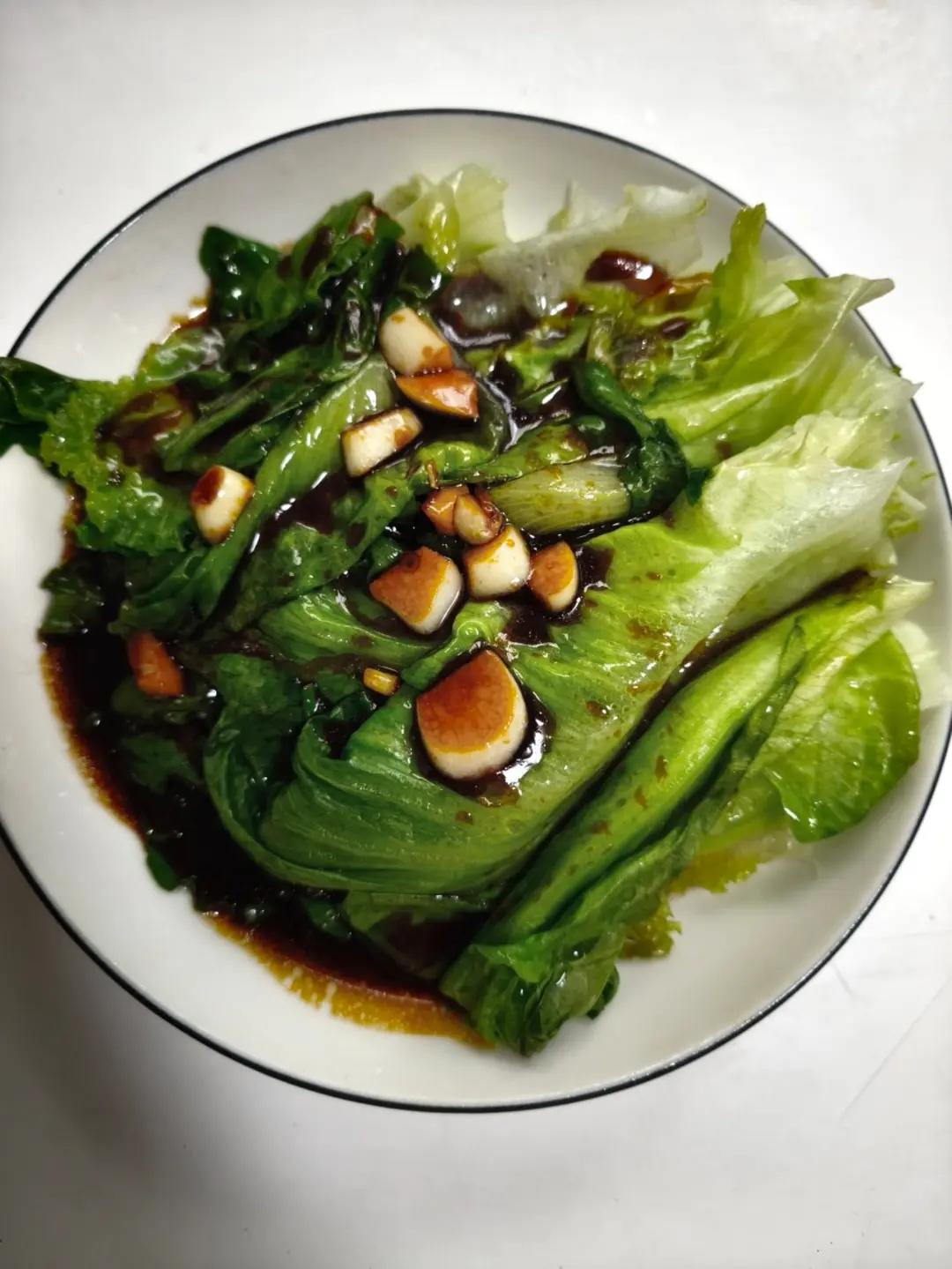 白灼西生菜（减脂菜）