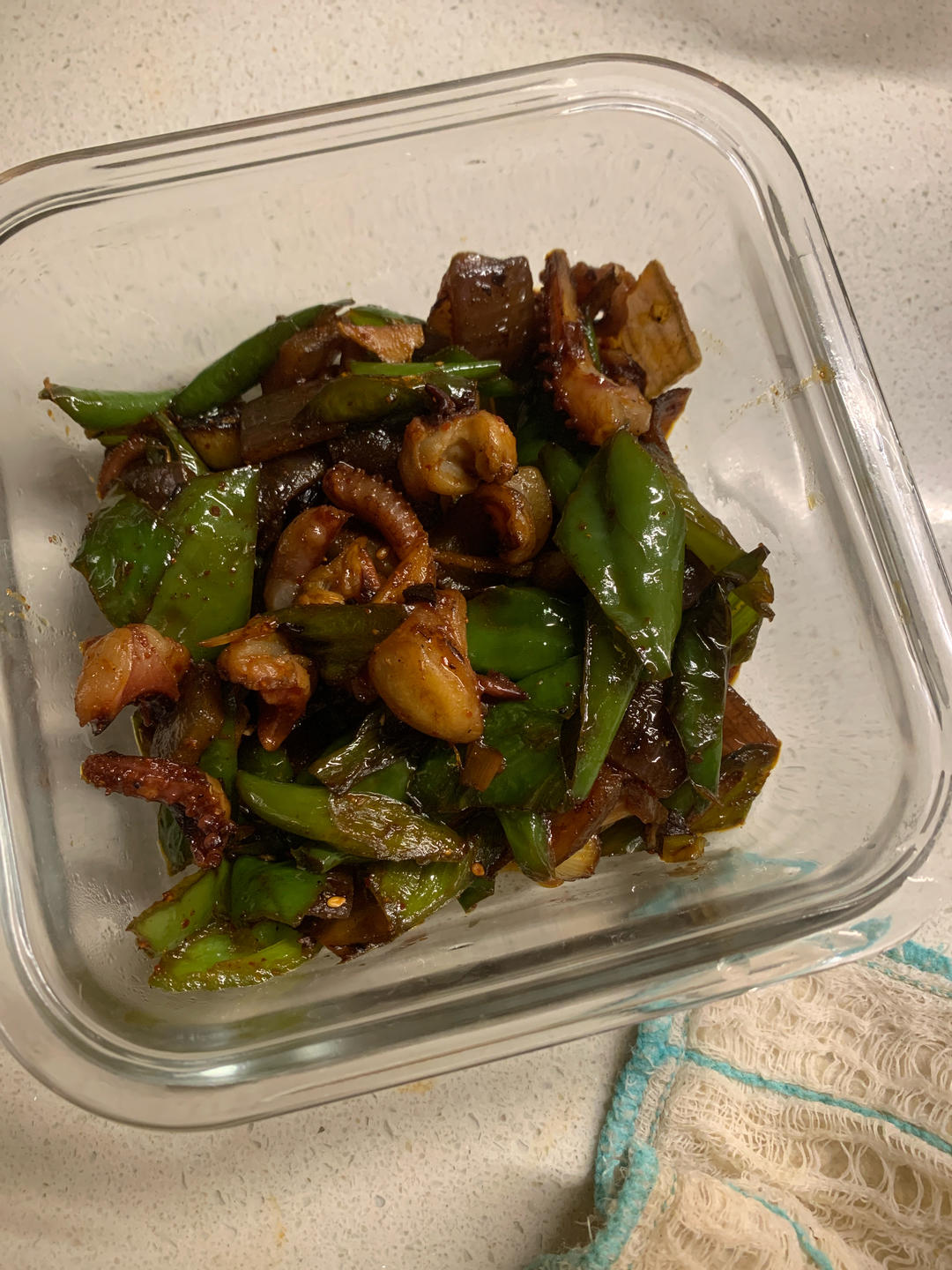 爆炒鱿鱼须，鱿鱼须一定要焯水！