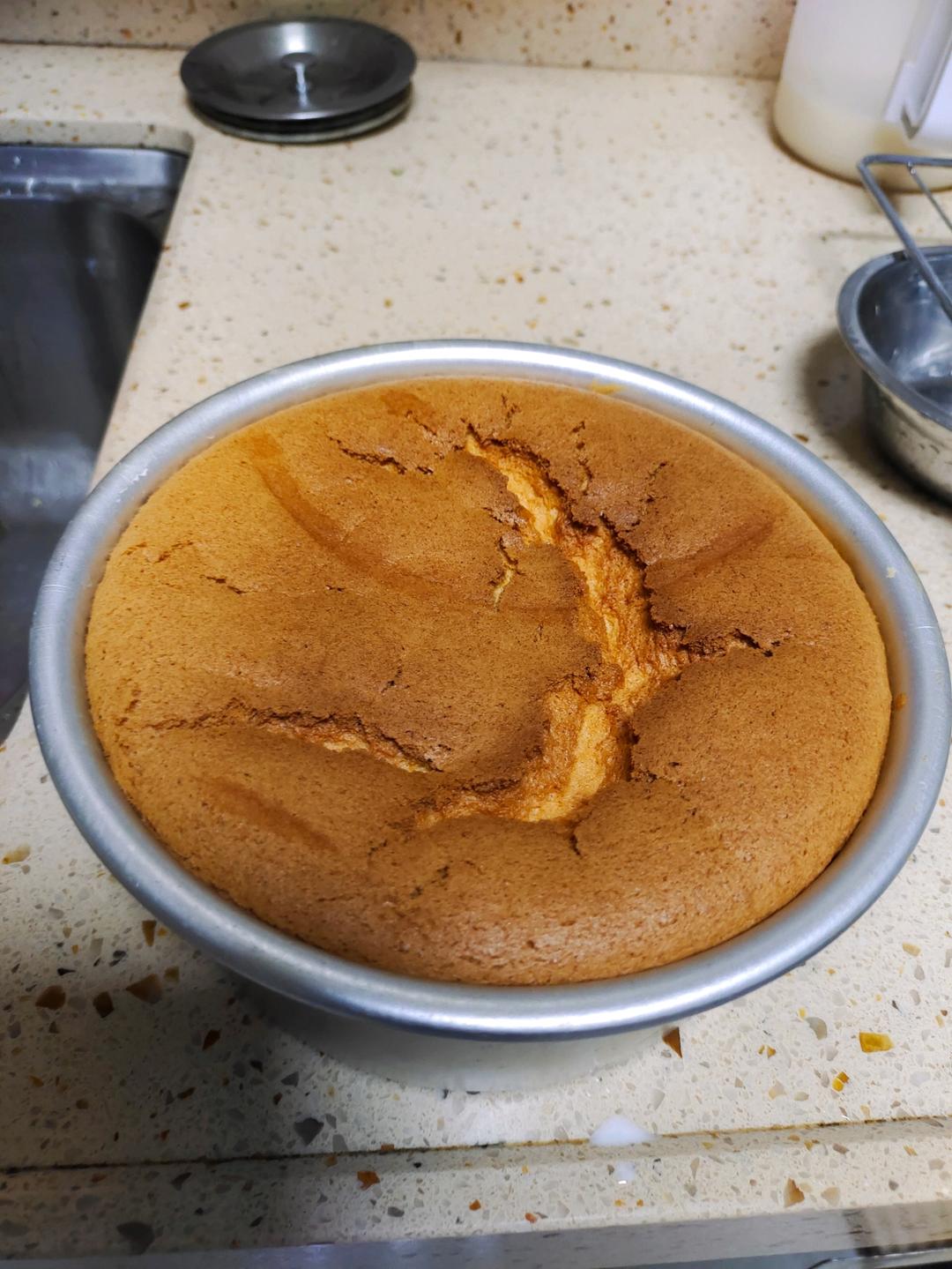 超柔软6寸戚风蛋糕(附8寸配方)零失败 超详细‼️含操作视频