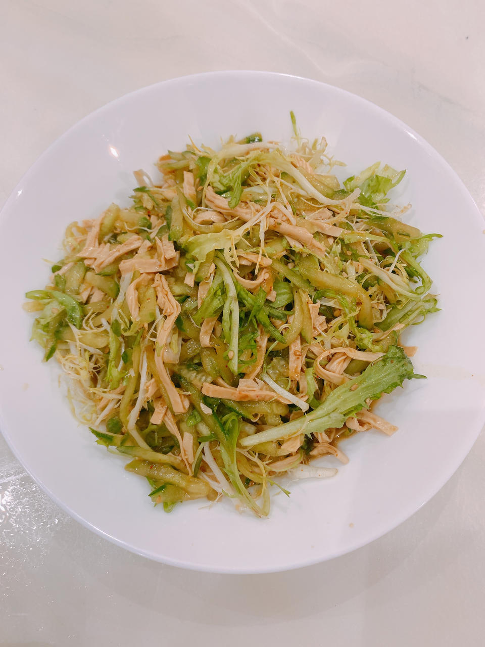 减脂餐｜凉豆皮拌黄瓜