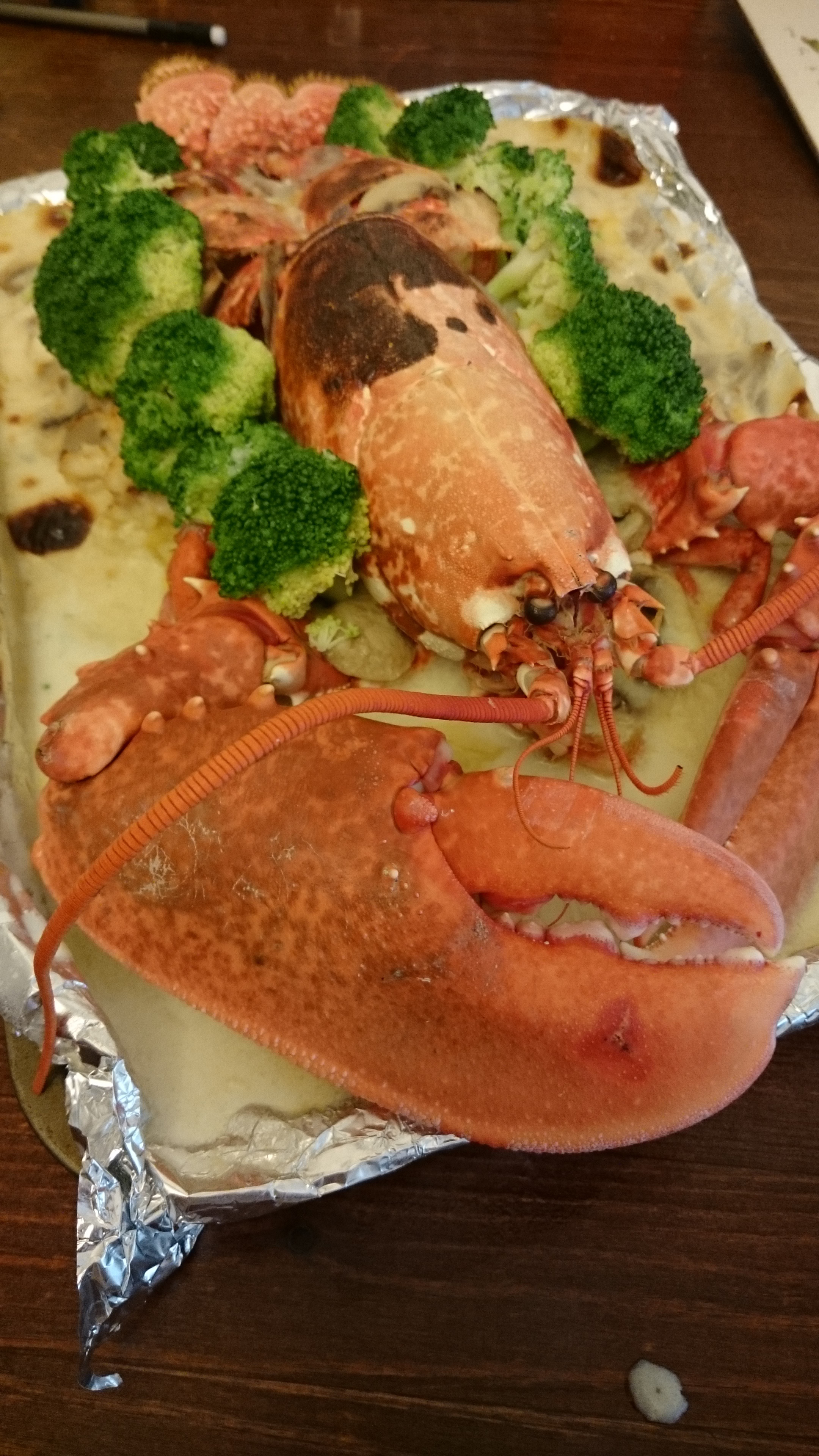 mskan做的芝士奶油焗龙虾伊面