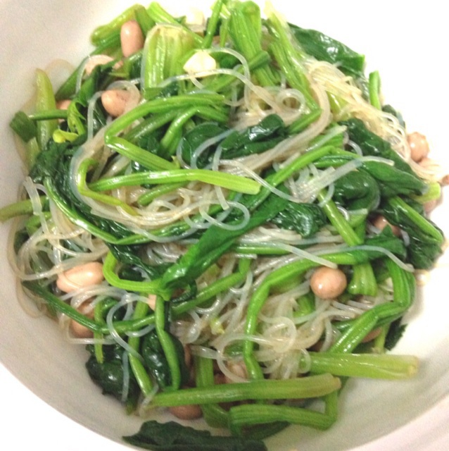 凉拌菠菜粉丝