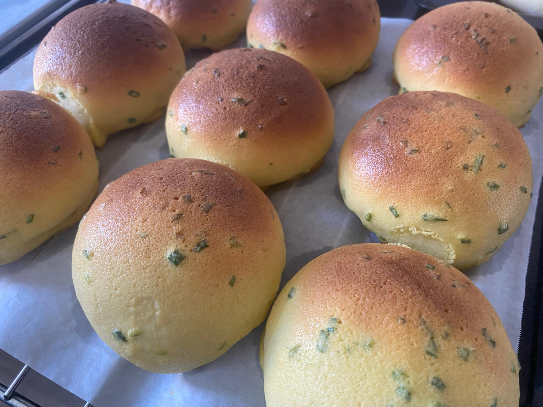 葱香肉松墨西哥面包（波兰种+烫种）