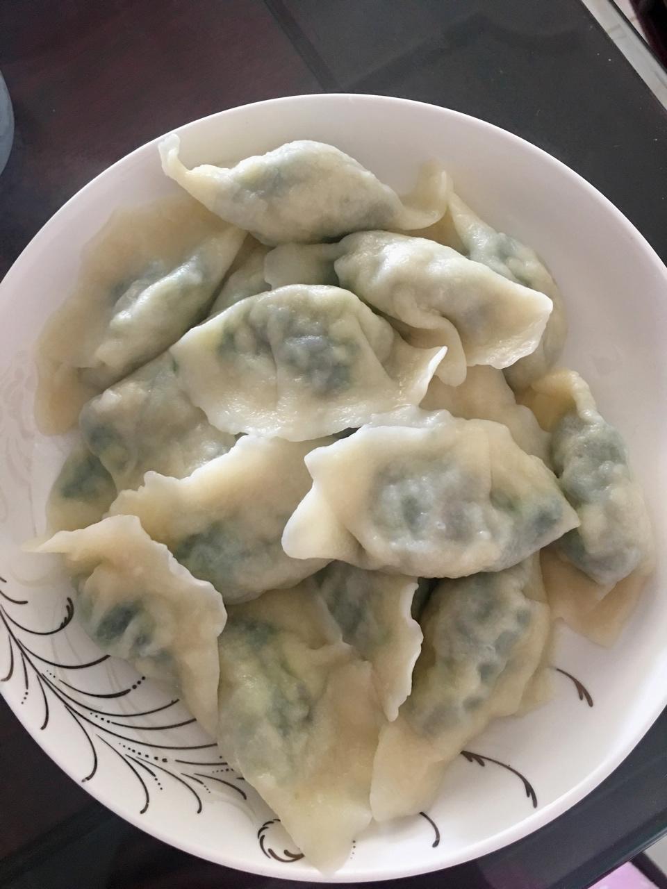 菠菜鸡蛋水饺