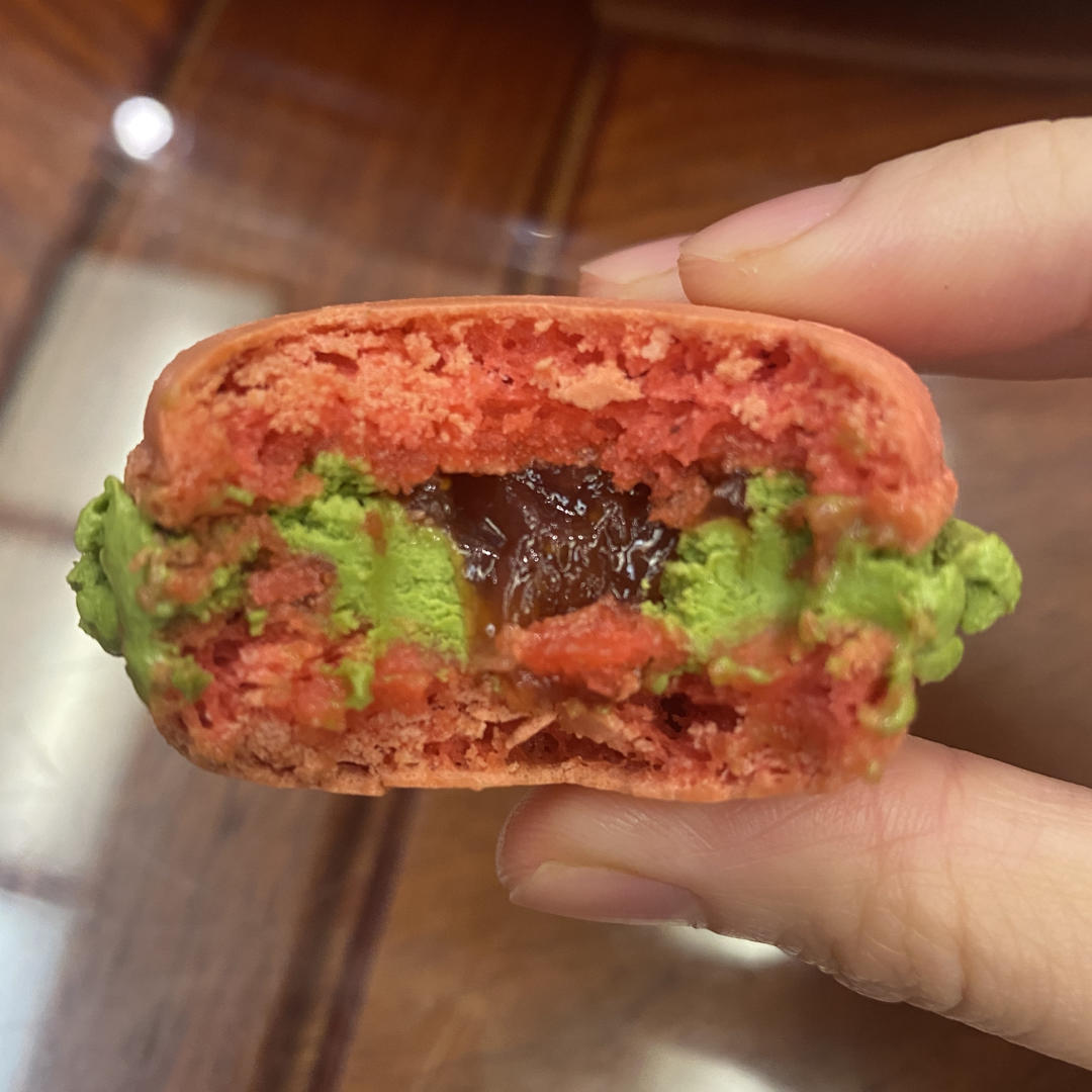 意式马卡龙抹茶馅